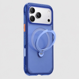 極地冰藍-圖拉斯-Q3 Air-iPhone 18 Pro  Ostand Q3 Air 經典防摔氣囊四象限 旋轉支架手機殼