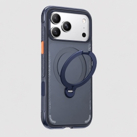 深海藏藍-圖拉斯-Q3 Air-iPhone 18 Pro Max Ostand Q3 Air 經典防摔氣囊四象限 旋轉支架手機殼