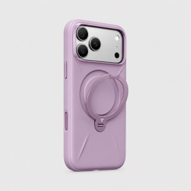 霧塵玫瑰-圖拉斯-Q3 Silicone-iPhone 18 Pro Ostand Q3 Silicone 液態矽膠四象限 旋轉支架手機殼