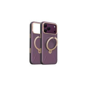 雲霧梅紫-圖拉斯-Q3 VegSkin-iPhone 18 Pro  Ostand Q3 VegSkin 四象限支架防摔手機殼