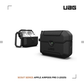 黑 UAG AirPodsPro3耐衝擊防塵保護殼
