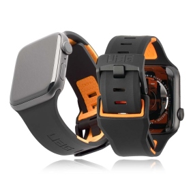 黑UAG Apple Watch 44mm 簡約舒適手錶錶帶