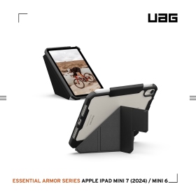 黑 UAG iPadMini6.iPadMini7(2024) 耐衝擊多角度保護殼