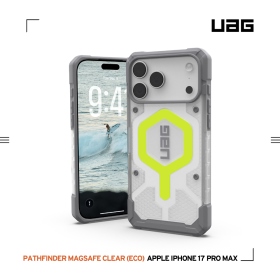 透明(螢光圈)-UAG 磁吸經典款保護殼 iPhone 17ProMax