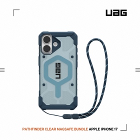 透明(藍圈)附手腕掛繩-UAG-磁吸經典保護殼iPhone17