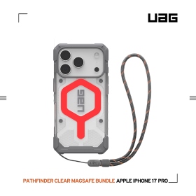 透明(霓虹圈)附手腕掛繩-UAG-磁吸經典款保護殼 iPhone 17Pro