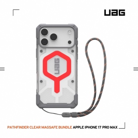 透明(霓虹圈)附手腕掛繩-UAG-磁吸經典款保護殼 iPhone 17ProMax