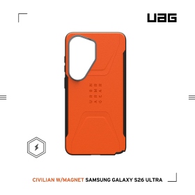 橘-UAG-磁吸耐衝擊簡約保護殼-Sam S26Ultra