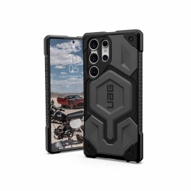 灰-UAG Galaxy S23Ultra 頂級版耐衝擊保護殼兼容磁吸