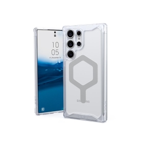 極透明-UAG 兼容磁吸耐衝擊保護殼 Galaxy S23Ultra-灰圈