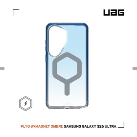 漸層藍(灰圈)-UAG-磁吸耐衝擊全透保護殼-Sam S26Ultra