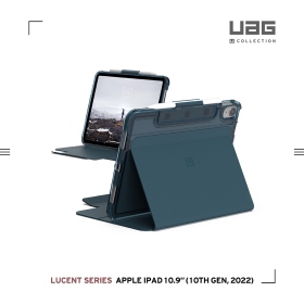 [U] iPad 10.9吋耐衝擊亮透保護殼-亮透藍