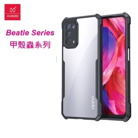 黑-XUNDD  甲殼蟲系列 OPPO A74 5G 保護殼