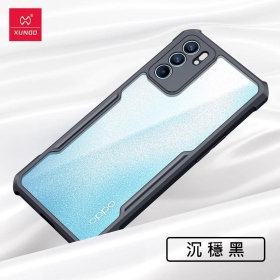 黑-XUNDD  甲殼蟲系列 OPPO RENO6保護殼