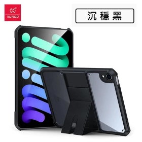 黑-XUNDD iPad Mini6  8.4 甲殼蟲系列平板支架背蓋