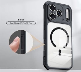 黑-訊迪 甲殼蟲精孔磁吸 iPhone 18 Pro/17 Pro保護殼