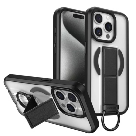 黑 ZENOS 指立扣環磁吸支架殼 iPhone17